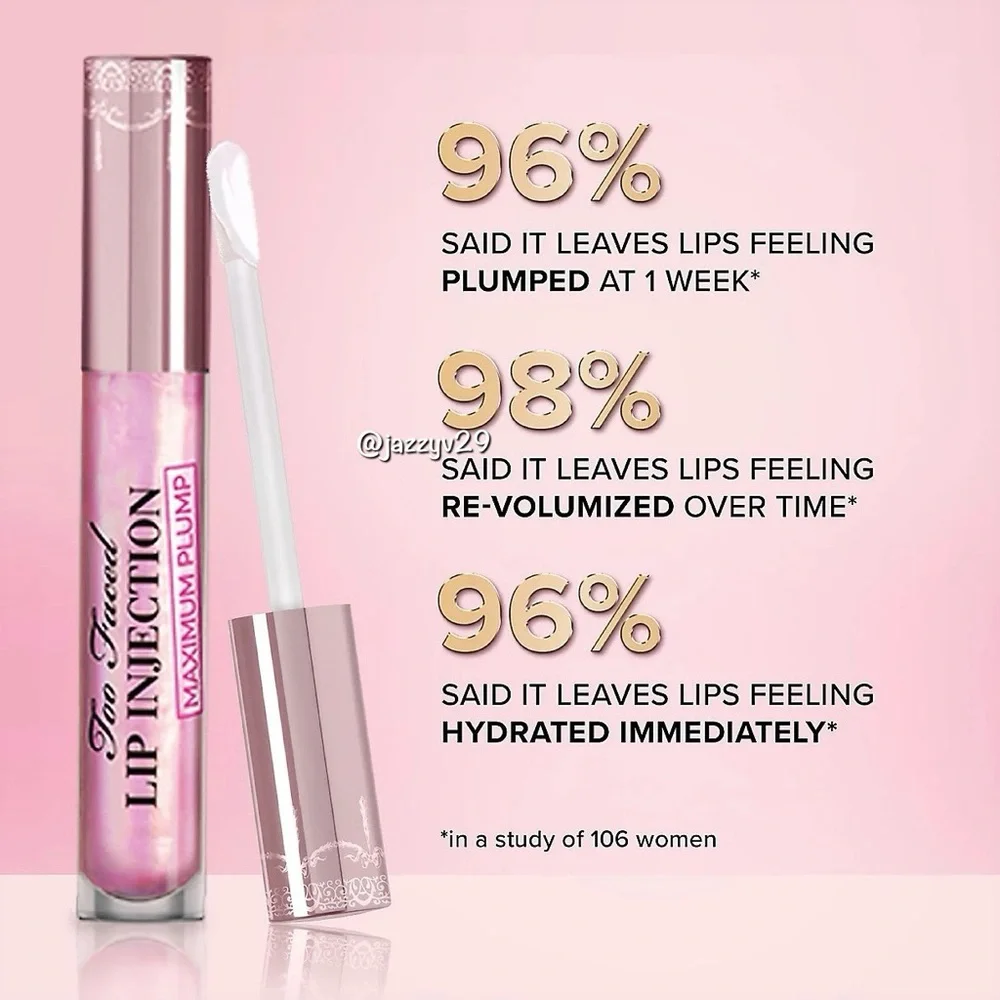 💋Mini Too Faced Lip Injection Maximum Plump Extra Strength Lip Plumper Gloss💋
